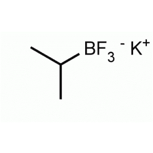 Potassium tetrafluoroborate chemical structure.