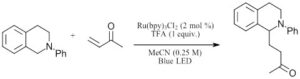 A chemical structure of an electric lamp.