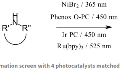 Application Note 4: C-N bond formation wavelength screening