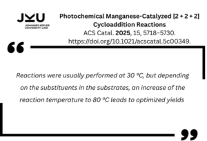 Photochemical cycloaddition reactions temperature optimization.