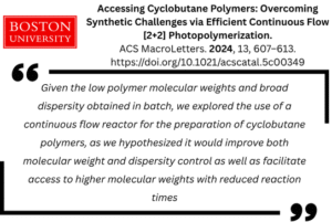 Boston University research article on cyclobutane polymers.