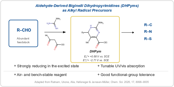 Biginelli Dihydropyrimidines as Tunable Alkyl Radical Precursors